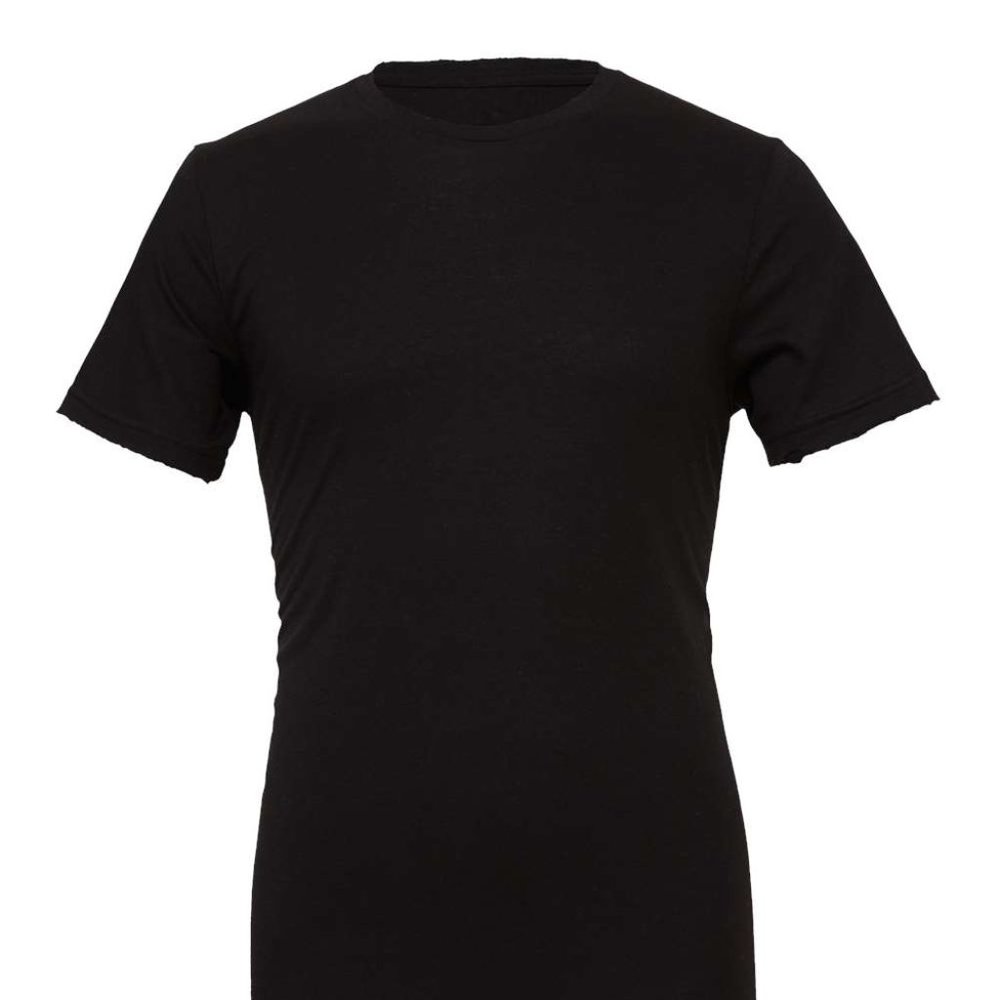 **BRAND NEW**  Plus Size Bella Canvas Solid Black Blend Tshirt Wholesale